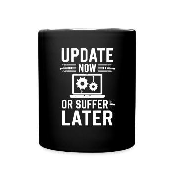 Administrator Support Nerd Computer Tech - Full Colour Mug - black - Front