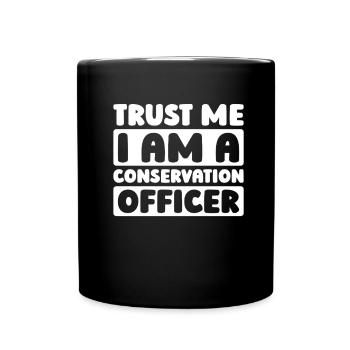 Garde-chasse en milieu sauvage - Mug uni - noir - Devant