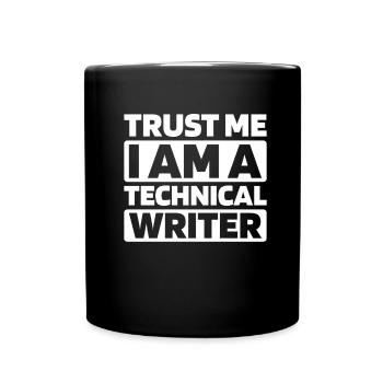 Technischer Redakteur - Tasse einfarbig - Schwarz - Vorne