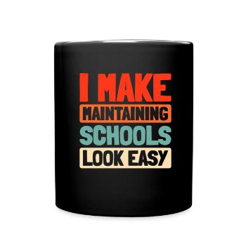 Administrateur de l’école - Mug uni - noir - Devant