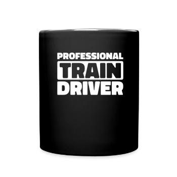 Train driver Train driver - Full Colour Mug - black - Front