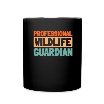 Garde-chasse en milieu sauvage - Mug uni - noir - Devant