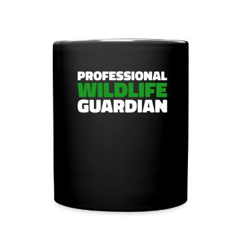 Garde-chasse en milieu sauvage - Mug uni - noir - Devant