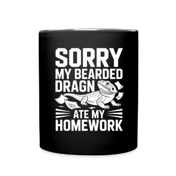 Léopard Gecko Léopard Gecko Reptile Terraristique - Mug uni - noir - Devant