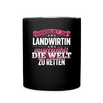 LANDWIRTIN - Die Auserwählte - Tasse einfarbig - Schwarz - Vorne