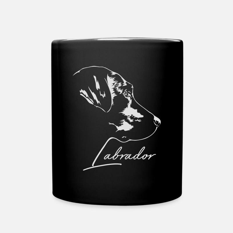 LABRADOR RETRIEVER Wilsigns Hundeportrait - Tasse einfarbig - Schwarz
