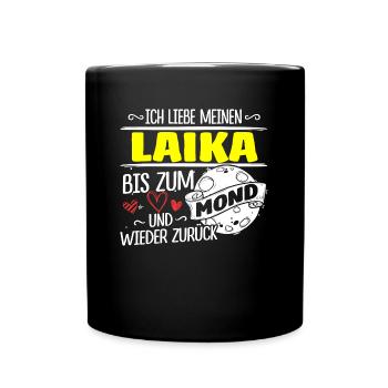 LAIKA - Mond - Tasse einfarbig - Schwarz - Vorne