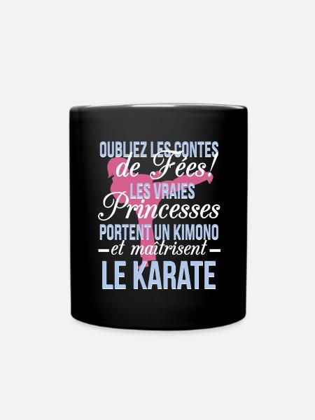 Karate - les vraies princesses - Mug uni - noir