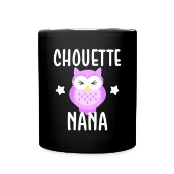 Chouette nana - Mug uni - noir - Devant
