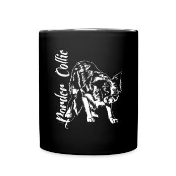 BORDER COLLIE Herding Dog Herding Dogs Wilsigns Agiltiy - Full Colour Mug - black - Front