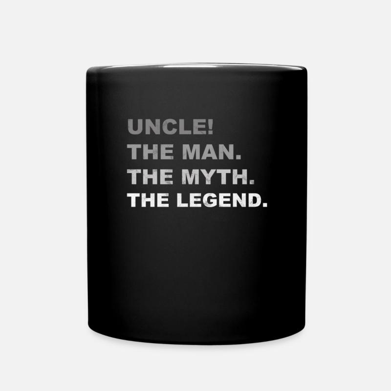 Onkel Legende Bester Onkel Geschenk - Tasse einfarbig - Schwarz