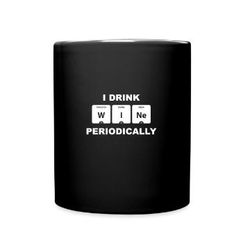 I enjoy Wine periodically - Mug uni - noir - Devant