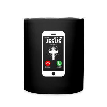Jésus appelle la foi - Mug uni - noir - Devant