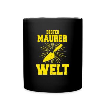 Meilleur maçon du monde - Mug uni - noir - Devant