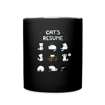 Les chats drôles vivent - Mug uni - noir - Devant