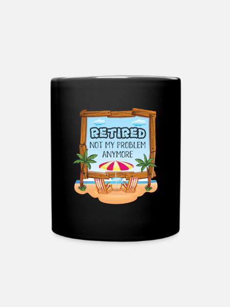 Retraité retraité disant - Mug uni - noir
