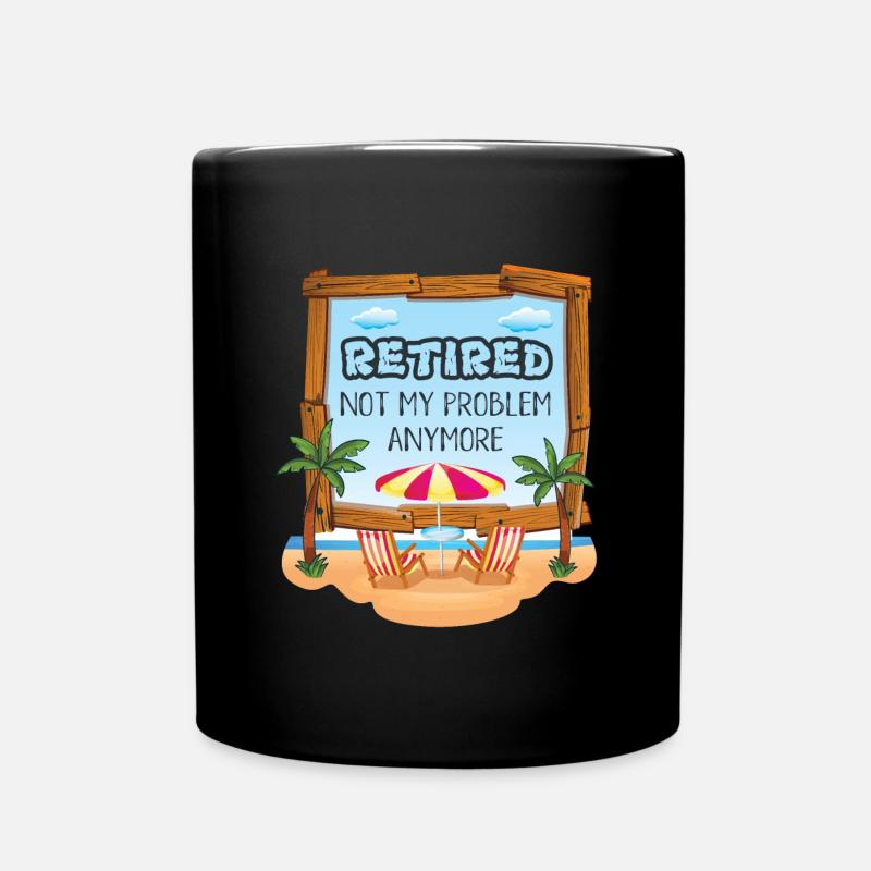 Retraité retraité disant - Mug uni - noir