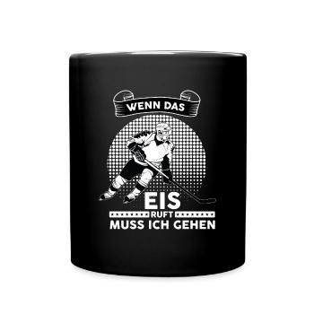 Hockey hockey saying gift - Full Colour Mug - black - Front