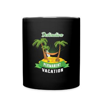 Pension de pension - Mug uni - noir - Devant