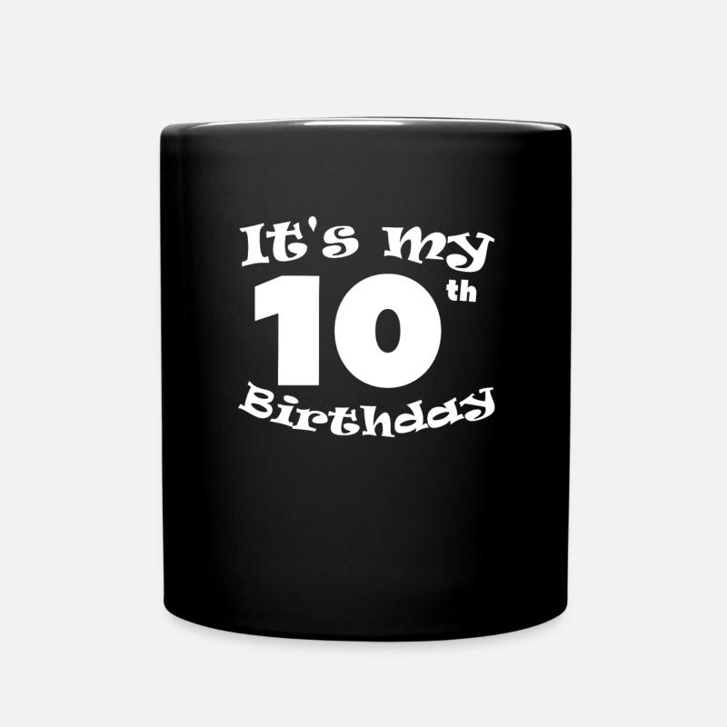C’est mon 10e anniversaire cadeau d’enfant 10 ans - Mug uni - noir