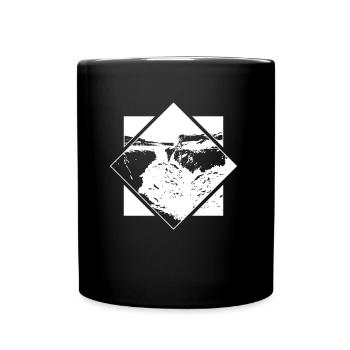 Dettifoss Iceland Iceland waterfall nature design - Full Colour Mug - black - Front