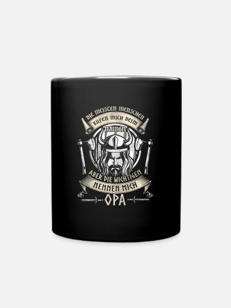 Grand-père Petit-fils Vikings Le plus important m'appelle OPA - Mug uni - noir