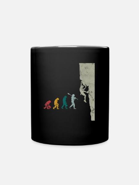 Bouldern Evolution Vintage - Tasse einfarbig - Schwarz