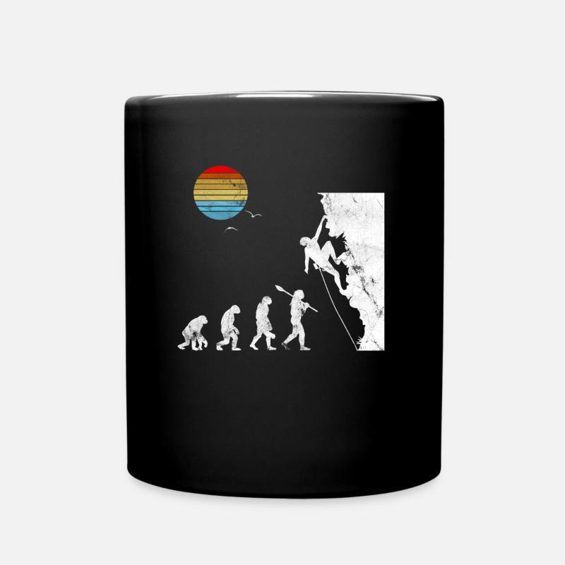 L'évolution du bloc d'escalade - Mug uni - noir
