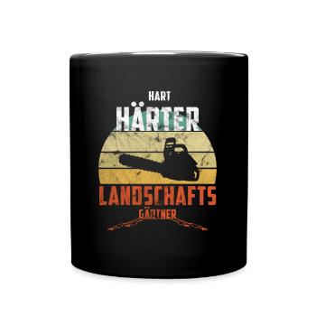 Landschaftsgärtner Vintage - Tasse einfarbig - Schwarz - Vorne