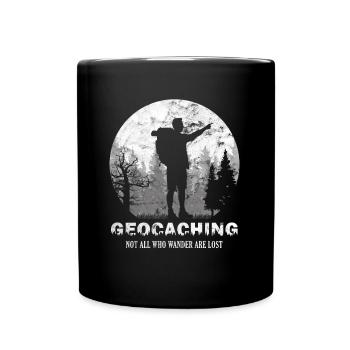 Géocache extérieure - Mug uni - noir - Devant