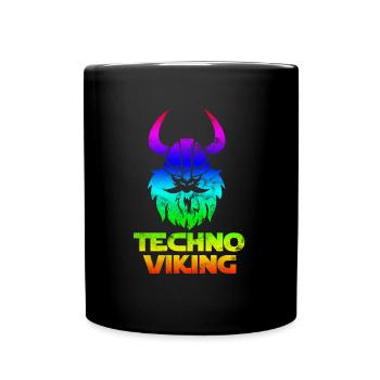Germanen Techno Vikinger Nordmänner Germanic - Tasse einfarbig - Schwarz - Vorne