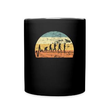 Evolution Modellflug Retro Vintage Modellflieger D - Full Colour Mug - black - Front