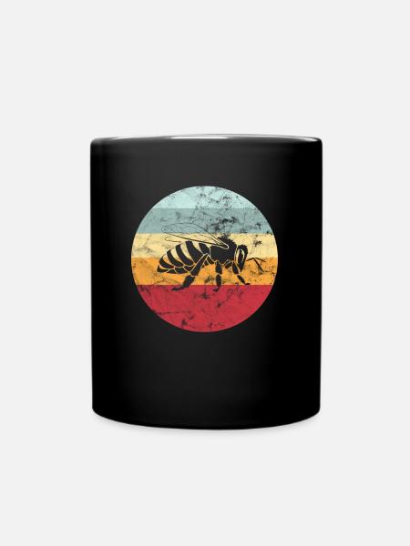 Cadeau vintage apiculteur abeille - Mug uni - noir