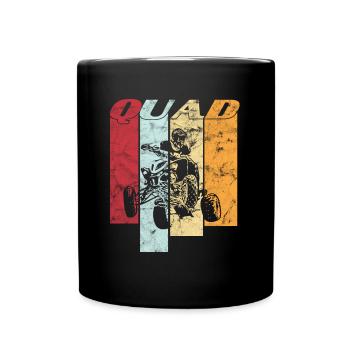 Quad - Tasse einfarbig - Schwarz - Vorne
