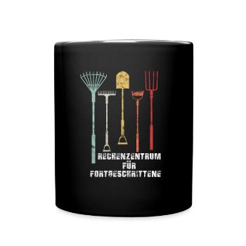 Rechenzentrum EDV Rechner Computer Vintage Itler L - Tasse einfarbig - Schwarz - Vorne