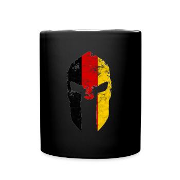 Sparta Gym drapeau allemand Helmet Spartan Germany - Mug uni - noir - Devant