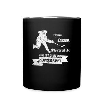 Eishockey Superkraft Junge Sport Deutschland - Tasse einfarbig - Schwarz - Vorne