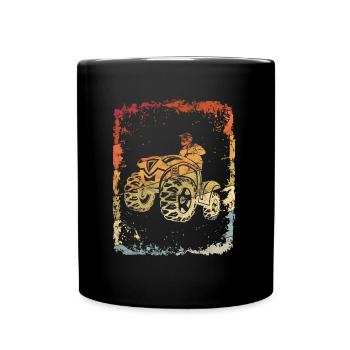 Vintage Quad Bike - Mug uni - noir - Devant