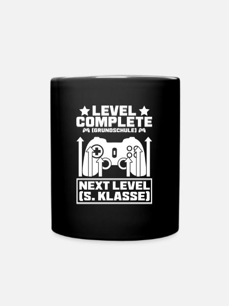 Level Complete Gymnasium 5. Klasse Gaming - Tasse einfarbig - Schwarz