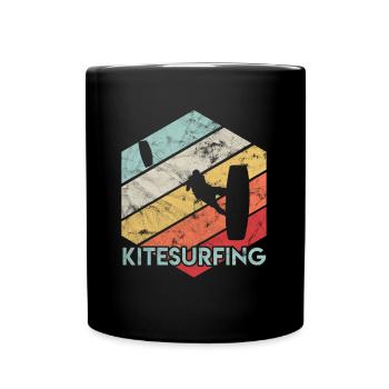 Kite surfing - Full Colour Mug - black - Front