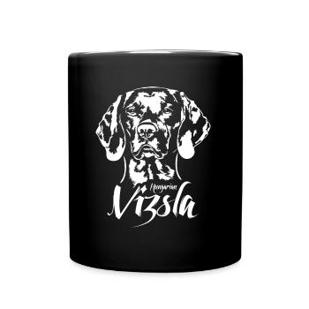 HUNGARIAN VIZSLA Jagdhund Jagdhunde Wilsigns - Tasse einfarbig - Schwarz - Vorne
