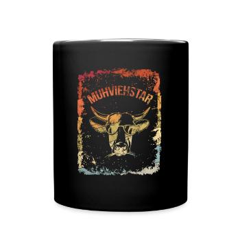 Muhviehstar - Tasse einfarbig - Schwarz - Vorne