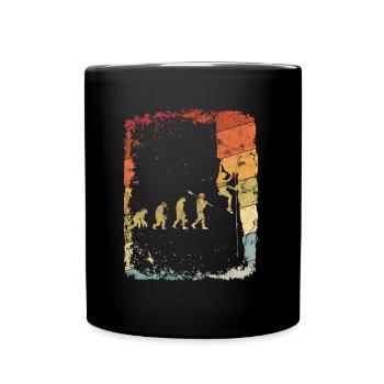 Escalade Evolution Gift Vinatge Retro - Mug uni - noir - Devant