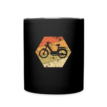 Motor scooter moped moped gift idea - Full Colour Mug - black - Front