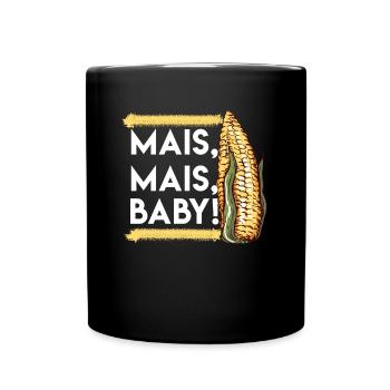 Mais Mais Baby Geschenk für Framer Farming - Tasse einfarbig - Schwarz - Vorne