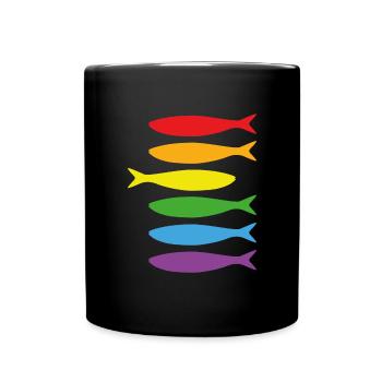 Les sardines LGTBI - Full Colour Mug - black - Front