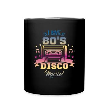 80s Disco Music - Full Colour Mug - black - Front