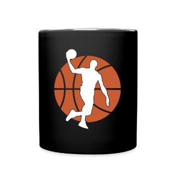 Basketball Graphique De Basket Ball Evolution - Mug uni - noir - Devant
