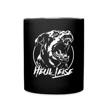 ROTTWEILER heul leise Hundespruch IGP Wilsigns - Tasse einfarbig - Schwarz - Vorne