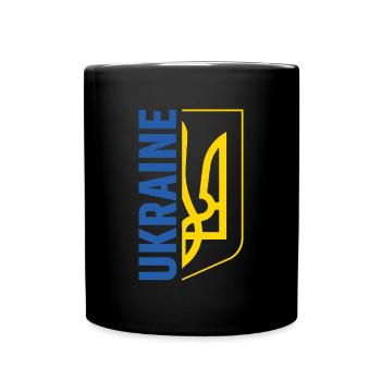 Ukraine Flag Symbol - Full Colour Mug - black - Front